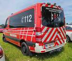 =MB Sprinter der Feuerwehr OBER-OLM steht im Mai auf dem Besucherparkplatz der RettMobil 2024