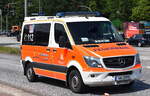 Ein MB Sprinter als ELW Fahrzeug der Hamburger Feuerwehr (BF Harburg, 31-ELW-1) nach Einsatzfahrt zurück zur Wache am 27.05.24 Walter-Dudek-Brücke Hamburg-Harburg.