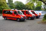 Feuerwehr Hanau Mercedes Benz Sprinter MTW Parade bei der Jugendfeuerwehr Hanau Abschlussübung im September 2025 an der Otto Hahn Schule in Kesselstadt