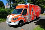 Der neue Mercedes Benz Sprinter GW-Mess der Berufsfeuerwehr Wiesbaden am 11.06.22 in Wiesbaden beim der offenen Tür der Polizei