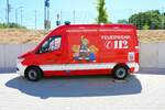 Feuerwehr Fulda Mercedes Benz Sprinter GW Brandschutzerziehung am 03.07.22 beim Tag der offenen Tür