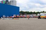 Bayrisches Rotes Kreuz Mercedes Benz Sprinter RTW am 22.07.23 bei einer Übung in Hafen Aschaffenburg 