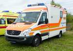 =MB Sprinter steht zum Verkauf bei der RettMobil 2017 in Fulda - Mai 2017
