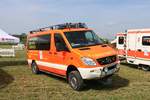 Fraport Flughafenfeuerwehr Mercedes Benz Sprinter Offroad RTW am 26.05.19 beim Jubiläumsfest der Feuerwehr Mainz Bretzenheim 