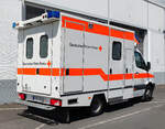 =MB Sprinter vom Rettungsdienst des DRK LK Fulda bei einem Werkstattaufenthalt, 07-2025