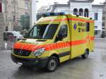Mercedes Rettungswagen des Spital Winterthur im Bahnhof von Winterthur am 10.01.2010
