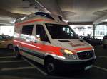 Mercdes Sprinter als RTW, am Flughafen,Hannover, am 09.03.2012.