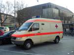 Mercedes Sprinter Krankenwagen, am 01.03.11 aum Hauptbahnhof in Hannover.