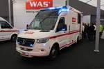 WAS Mercedes Benz Sprinter Vorführfahrzeug RTW am 18.05.19 auf der RettMobil in Fulda