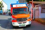 Malteser Frankfurt am Main Mercedes Benz RTW am 30.09.23 bei der Frankopia 2023 Katastrophenschutzübung