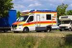 Mercedes Benz Sprinter ITW am 16.05.25 auf dem Rettmobil Parkplatz in Fulda 