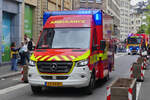 Mercedes Benz Sprinter Krankenwagen, des CGDIS nahm an der Milit�rparade in der Stadt Luxemburg teil. 23.06.2025
