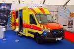 Mercedes Benz Sprinter RTW des Landkreis Ostprignitz am 08.05.26 in Fulda auf der Rettmobil