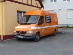MB Sprinter von Dietzel-Beton, gesehen im Stadtgebiet von Fladungen anl.