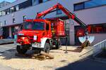 Mercedes Benz Unimog U5023 GW-L Kats (Florian Kassel 1/69-2) beim Tag der offenen Tür bei der Berufsfeuerwehr Kassel am 22.06.25