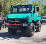 =Unimog 1000 verl�sst die Oldtimerschau in Wasenberg, 05-2025