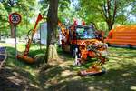 Die Autobahn GmbH Mercedes Benz Unimog U530 am 20.06.26 auf dem Hessentag in Fulda
