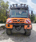 =Unimog U 400, das Arbeitstier der Firma HEITAUER, aus Bischofswiesen, 08-2026