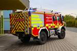 Das neue Feuerwehr R�sselsheim Bauschheim/Kreis Gro� Gerau Mercedes Benz Unimog U5023 Rosenbauer TLF-Waldbrand (Florian Kreis Gro� Gerau 21-2) am 25.08.26 bei einen Fototermin. Danke f�r das tolle Shooting 