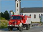 Mercedes Benz Unimog der Feuerwehr Troisvierges, gesehen am 06.07.2013 in Eschweiler / Wiltz