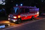 Feuerwehr Maintal Mercedes Benz T2 GW-Wasserettung (Florian Maintal 1-58-1) bei einer Alarmübung am 12.09.25 an der Mainfähre nach Rumpenheim