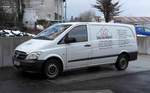 =MB Viano der Firma METZENDORF steht im Dezember 2017 auf einer Baustelle in H�nfeld