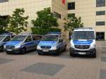 Polizei Hessen Mercedes Benz Sprinter und Vito am 26.09.15 auf der IAA in Frankfurt am Main