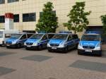 Vier Polizei Hessen Mercedes Benz Vito am 26.09.15 auf der IAA in Frankfurt am Main