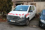DB Netz Mercedes Benz Vito am 07.01.18 in Hanau Hbf