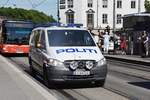 Mercedes Vito als norwegisches Polizeifahrzeug (Oslo/Norwegen, 01.06.2018)