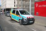 VGF Mercedes Benz Vito ELW Fahrstromtechnik am 01.07.20 in Frankfurt am Main Hbf bei einer Straßenbahn Entgleisung 