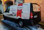 =MB Vito der Kaffeerösterei HENSLER steht im Dezember 2023 in Lindau-Insel
