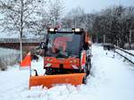 Winterdienst mit Tremo 4x4 von Multicar in Torgelow im Einsatz.