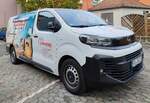 =Opel Vivaro des Sanitätshauses SPIEGEL steht im Oktober 2025 in Hünfeld