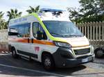 =Peugeot Boxer eines privaten Rettungsdienstes steht im September 2017 in San Bartolomeo/I