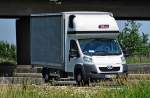 Peugeot HDI 30  Klein-LKW Pritsche auf der A61 bei Miel - 28.06.2011