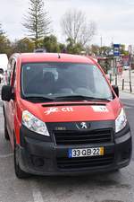 Peugeot-Kastenwagen der portugiesischen Post (Portimão/Portugal, 09.02.2017)