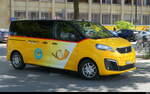 Postauto Schweiz - Ein Peugeot Traveller  BE 656301 unterwegs in Yverdon am 27.07.206