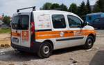 =Renault Kangoo der Firma KERBL steht auf einer Baustelle in 36100 Petersberg-Marbach, 06-2020