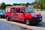 =Renault Kangoo der Fensterputzerin steht im September 2018 in Lübeck