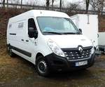 =Renault Master der Autovermietung KRÄMER steht im Februar 2017 bei der Hessischen Landwirtschaftsausstellung in Alsfeld