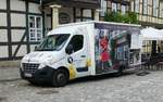 =Renault Master von  Vincents Käsekuchen Back-Mobil , gesehen im Mai 2018 in Quedlinburg