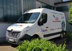 =Renault Master von DryTec steht im Mai 2022 eingesetzt beim Centmarkt Hofbieber