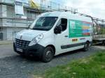 Renault Master von  Rolladen-Bech  steht auf einer Baustelle in 36100 Petersberg-Marbach, Mai 2013