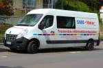 Renault Master von SMB-Trockenbau steht auf einer Baustelle in Bad Hersfeld im August 2014