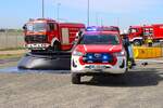 Katastrophenschutz Kreis Gro� Gerau Toyota Hilux MZF mit Waldbrandmodul am 25.04.26 bei einer Waldbrand�bung in Kelsterbach 