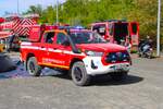 Katastrophenschutz Kreis Gro� Gerau Toyota Hilux MZF mit Waldbrandmodul am 25.04.26 bei einer Waldbrand�bung in Kelsterbach 
