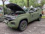 =VW Amarok als Einsatzfahrzeug der Bundeswehr, ausgestellt beim Hessentag in Fulda, 06-2026
