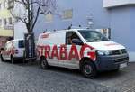 =VW T5 der Firma  STRABAG  steht im März 2017 in Hünfeld