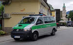 =VW T5 der LaPo Bayern unterwegs in Berchtesgaden im Juni 2022